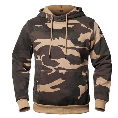 China Anti-wrinkle camouflage hoodie men's fleece hoodie custom long sleeve hoodie jacket for sale