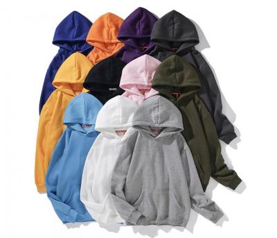 China OEM custom high quality color weight Anti-wrinkle logo oversized hoodie without string sweatshirt for sale