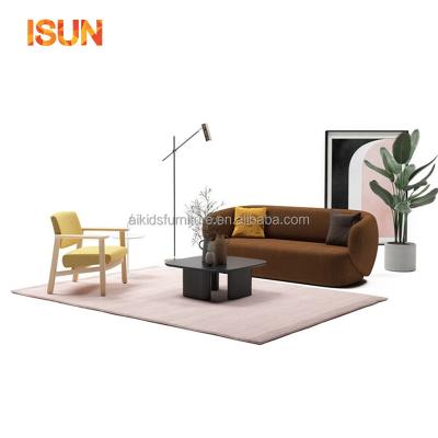 China (Other) Adjustable modern simple lambskin velvet sofa fabric bag soft sofa creative design for sale