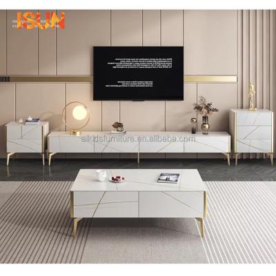 China (Other) Good Price Modern Adjustable TV Stands Bedroom TV Stand Living Room Furniture Cabinet Coffee Table With TV Stand for sale