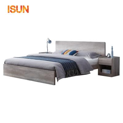 China (Other)Full Set of Adjustable Nordic Solid Wood Modern Single Bed Hotel Apartment Custom Bed Room Rental Homestay Furniture Economy Room Bed Furniture for sale