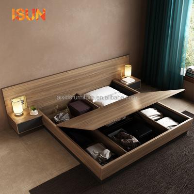 China Comfortable Japanese type bed board modern single bed factory outlet low high storage double bed tatami box for sale