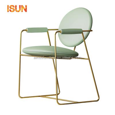 China Modular American Simple Lounge Chair Modern Stainless Steel Fabric European Leisure Chair for sale