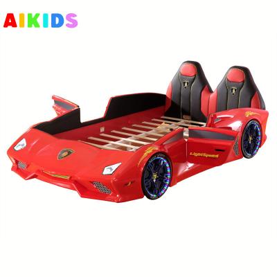 China Comfortable 3D Car Stereo Children's Bed Children's Remote Control Racing Bed Boy Single Bed for sale