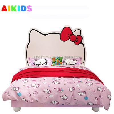 China Girls Kids Suite Furniture Creative Cartoon Cozy Custom Solid Wood Eco - Friendly Kids Bed for sale