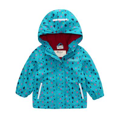 China PU Raincoat Outdoor Recycled Polyester Rain Jacket Children Kids PU Rain Jacket Kids Waterproof Raincoat for sale