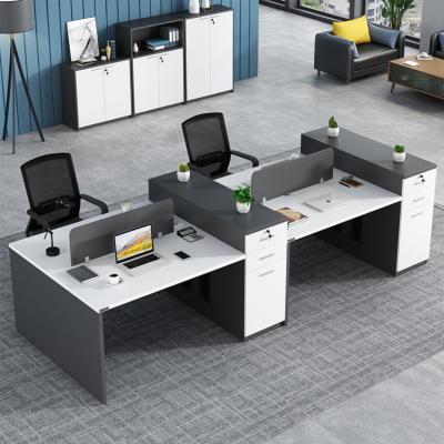 China Customized staff desk by google shopify office furniture high quality one piece convertible office staff table for sale