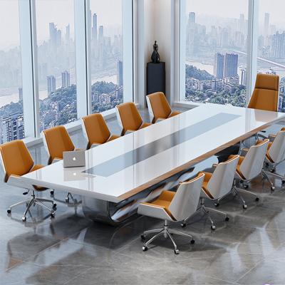 China 0 Moq Customized Luxury Modern Square Meeting Tables Extendable Conference Table One Piece for sale