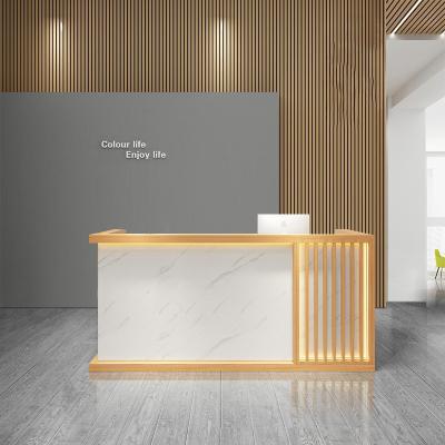 China High quality 1pcs convertible customized tiktok modenn desk front reception desk for sale