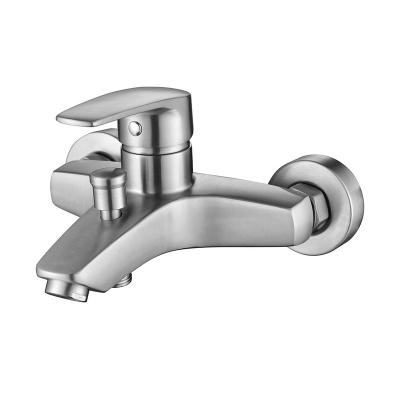 China With Sliding Bar Sanitary Ware Wall Mount To Resist 304 Corrosion Single Handle Bathtub Stainless Steel Shower Faucet Bathroom Faucets for sale