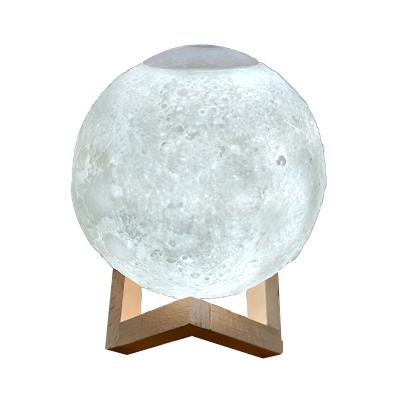 China Household Mini Low Noise 3D Planet Moon Lamp USB Room Personal Space Air Humidifier for sale