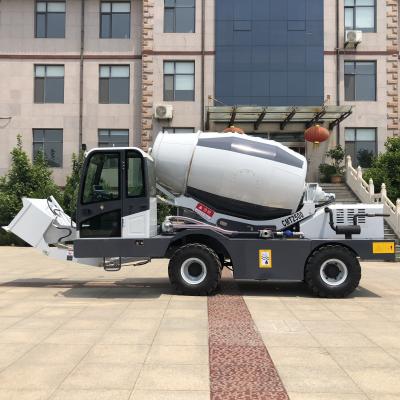 China Mobile Hotels HINT 2.5 CBM Self Loading Concrete Mixer Truck for sale