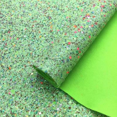 China BY6208 Anti-Must Glitter Fine Synthetic Leather Fabric For Sandals Shoes Bags Phone Case Halloween Unlocks for sale