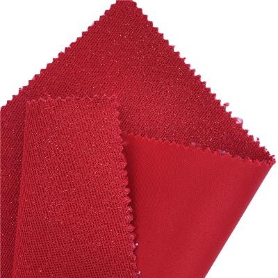 China Mesh Leather Craft Material Leather Elastic Glitter For Shoes Bags Hairbows DIY for sale