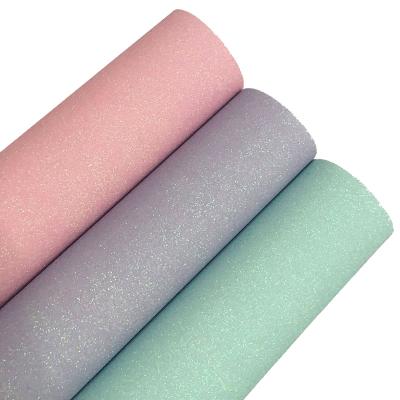 China Shiny Sheer Abrasion-Resistant Glitter Viny Fabric For Making Hairbows Shoes Bags for sale