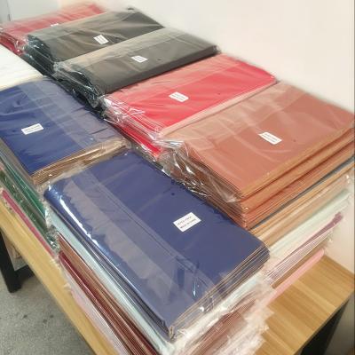 China Abrasion-Resistant Solid PU Leather Vegan Leather / Faux Leather Sheets for sale