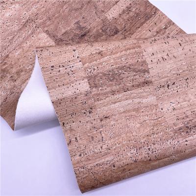 China Abrasion-Resistant Print Cork Leather Fabric For Making Shoes Bags for sale