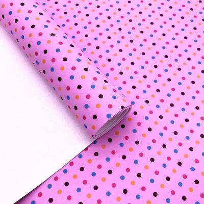 China Anti-rust Wholesale 8 Colors Polka Dot Faux Leather Fabric For Hairbows Earrings Shoe Crafts BY6239 for sale