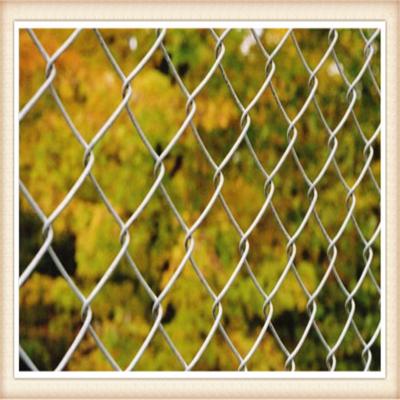 China Farm Security Chain Link Fence Mesh Top With Razor Barbed Wire 50x50mm Hole for sale