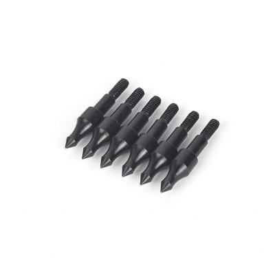 China Good Quality Durable Hunting Replaceable Metal Arrow Screw Carbon Steel Main Tip For Archery for sale