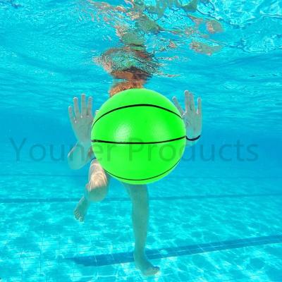 China Luminous Pool Game Ultimate Pool Ball Inflatable Toy New Designs For Under Water Passing Dive Trickle for sale