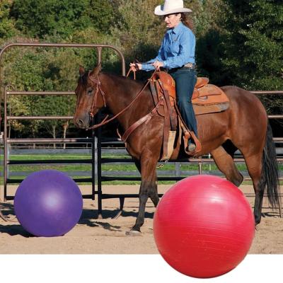 China Hot Selling Round Horse Training Stress Ball Toy Large Size PVC Ball Soccer Ball Toy For Training for sale