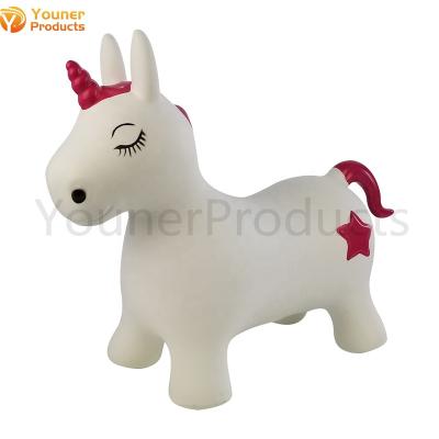 China Factory Wholesale Price Inflatable Toy Jumping Animal Unicorn Bouncy Hopper Horse Inflatable Custom Colorful Paint Kids for sale