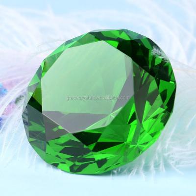 China Europe Faceted Crystal Glass Diamond Large Decorative Valentines Day Gifts for sale