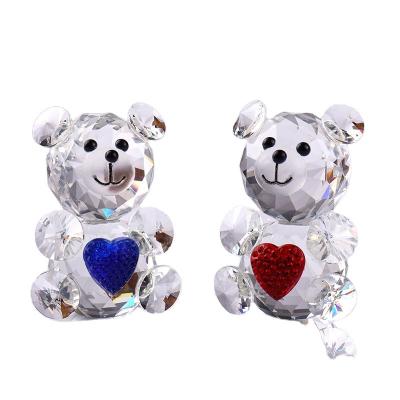 China Festival Boy Baby Shower Gifts Teddy Bear Baby Shower Souvenirs Crystal Favors for sale