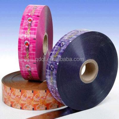 China Waterproof printed plastic pvc shrink label roll for automatic labeling machine for sale