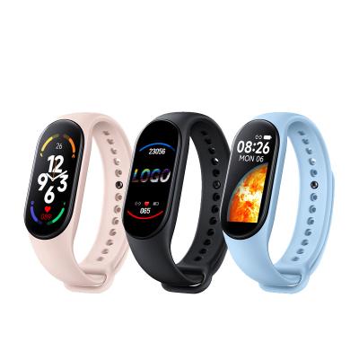 China MP3 Fitness Heart Rate Monitor Smartwatch Sports Watch Wristband M6 Reloj MiBand 7 Fitness Band Device Reloj MiBand 7 Playback M4 M5 M6 for sale