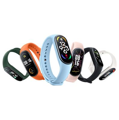 China 2022 New Arrival Factory Wholesale Price 0.96 Inch Touch Screen Wristband MI Band Smart MP3 M6 M7 Sport Tracking Fitness Smart Wristband for sale