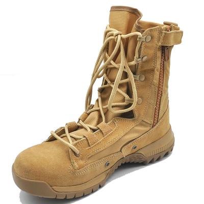 China High Toe Quality Side Zip Anti Slip Work Safety Steel Boots Men Combat Boot for sale