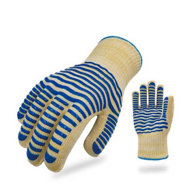 China Oven Wholesale Heat Protect Anti Cut Safety Heat Resistant Gloves for sale