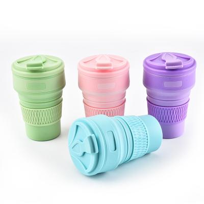 China 350ml Travel Silicone Cup Modern Collapsible Outdoor Cup Lightweight Drinking Bottle for sale