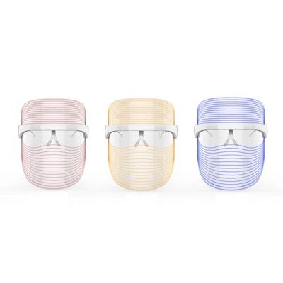 China Pigment Removal Rechargeable Wrinkle Remover Led Type Beauty Face Mask Face Mask Light 3 Colors Led Sheet for sale