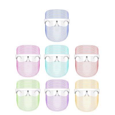 China Rechargeable Cordless Dye Removal 7 Color Led Face Mask Beauty Skin Rejuvenation Personal Care Colorful Led Face Mask for sale