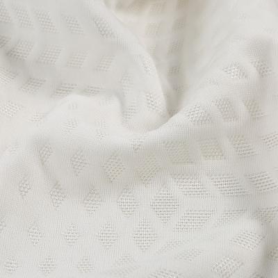 China Polyester Jacquard Super Soft Jacquard White Knitted Mattress Fabric for sale