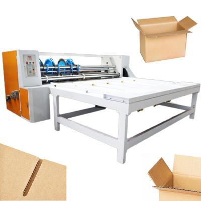 Китай Corrugated Food Cardboard Slitter Cardboard Slot Machine Box Making Machine продается