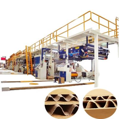 China Hotels Corrugated Cardboard Production Line 3 5 7 Layer Cardboard Box Making Line zu verkaufen