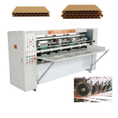 China Slim Marker Corrugated Food Flute Cardboard Slitter Machine Corrugated Blade Cardboard Box Making Machine zu verkaufen