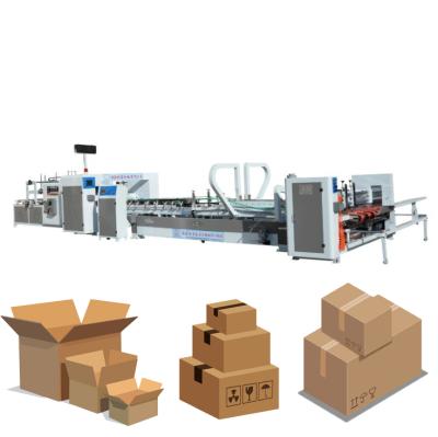 China Automatic High Speed ​​Food Paper Cardboard Corrugated Box Folding Gluing Machine en venta