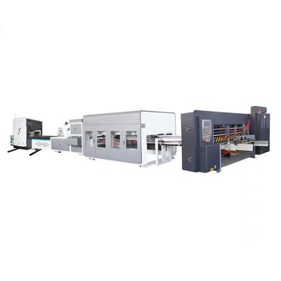 Chine Automated Printing And Folding Machine Cardboard Flexo Cardboard Corrugating Machine Production à vendre