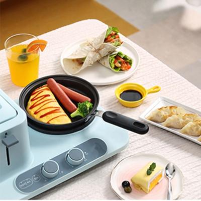 China Rv 3 In 1 Machine With Toast Oven Coffee Pot Frying PanMulti Function Breakfast Maker for sale