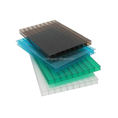 China Contemporary 6mm Lexan Polycarbonate Twin Triple Wall Cavity Sheet Plastic for sale