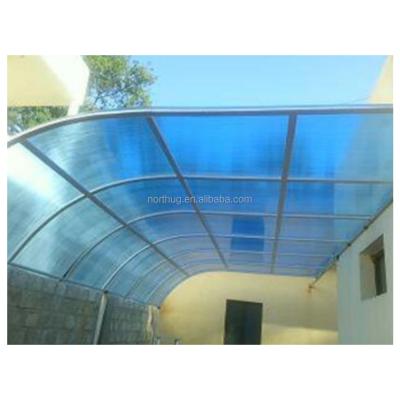 China Contemporary Roofing Twin Wall Polycarbonate Sheet Policarbonato Price Hoja for sale