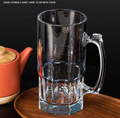 China 4 oz 16 oz 20 oz 33OZ UNBREAKABLE transparent polycarbonate clear plastic beer drining mugs for sale