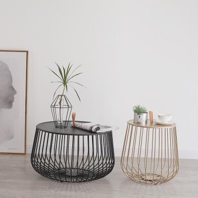 China modern high fashion iron living room round coffee table furniture for sale