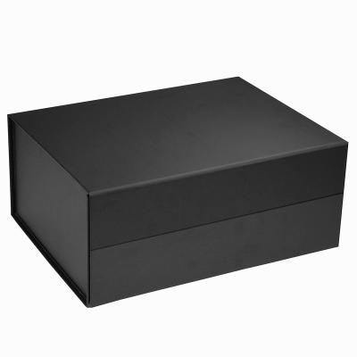 China 318*226*106mm Large Black Custom Closure Recyclable Luxury Magnetic Pink Gift Packaging Paper Boxes With Magnetic Lid For Gift Sets for sale