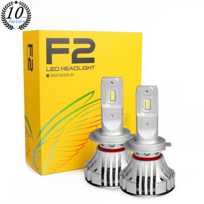 China F2 Auto Lighting System Canbus H1 H3 H7 H11 Wholesale Led Head Light H4 6000K 72w Car Led Headlight Universal for sale